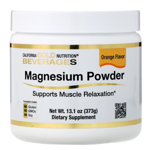 California Gold Nutrition, Magnesium Powder Beverage, Orange Flavor, 13.1 oz (373 g) Review