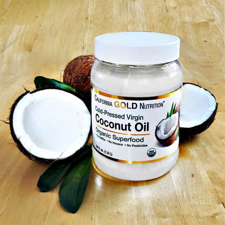 California Gold Nutrition CGN Coconut Oil Greens Superfoods - Superfoods, Greener, Kokosnötsolja, Kokosnöttertillskott