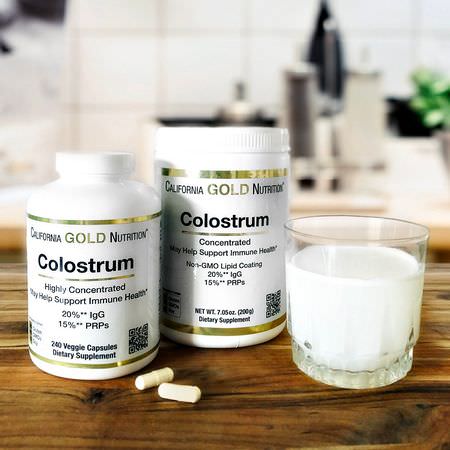 California Gold Nutrition CGN Colostrum - Colostrum, Digestion, Kosttillskott
