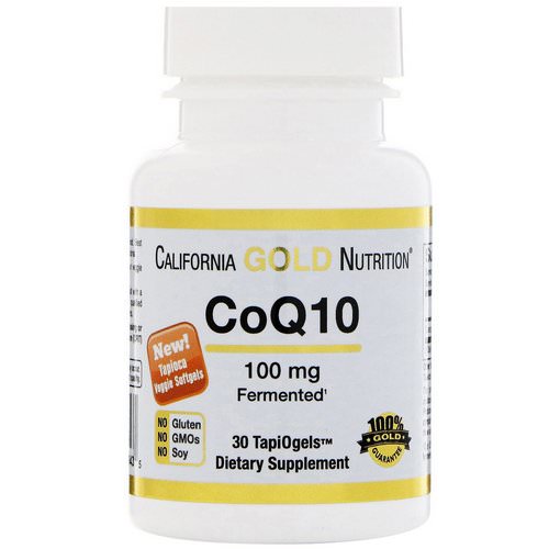 California Gold Nutrition, CoQ10, 100 mg, 30 Veggie Softgels Review