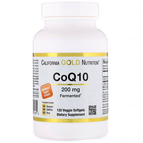 California Gold Nutrition, CoQ10, 200 mg, 120 Veggie Softgels Review