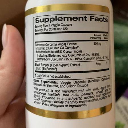 California Gold Nutrition CGN Curcumin - Curcumin, Gurkmeja, Antioxidanter, Kosttillskott