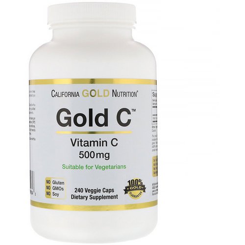 California Gold Nutrition, Gold C, Vitamin C, 500 mg, 240 Veggie Caps Review