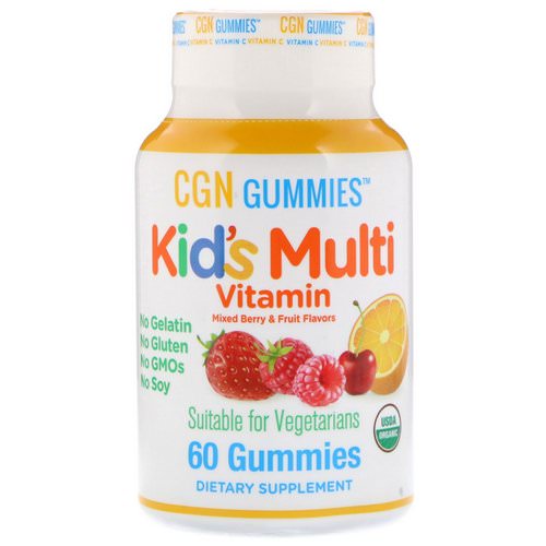 California Gold Nutrition, Kid’s Multi Vitamin Gummies, No Gelatin, No Gluten, Organic Mixed Berry and Fruit Flavor, 60 Gummies Review