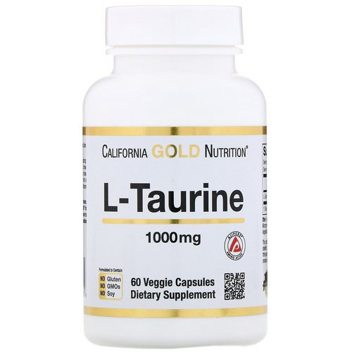 California Gold Nutrition, L-Taurine, 1000 mg, 60 Veggie Capsules Review