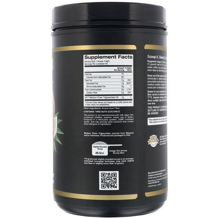 Mct-Olja, Vikt, Kost, Kosttillskott: California Gold Nutrition, MCT Powder, Coconut & Prebiotic Acacia Fiber, 16 oz (454 g)