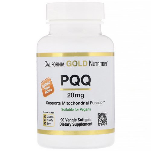 California Gold Nutrition, PQQ, 20 mg, 90 Veggie Softgels Review