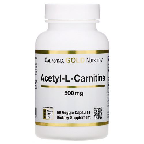California Gold Nutrition, Acetyl-L-Carnitine, 500 mg, 60 Veggie Capsules Review