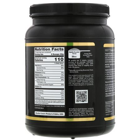 Micellar Casein Protein, Sports Nutrition: California Gold Nutrition, SPORT, Micellar Casein Protein, Unflavored, 88% Protein, Slow Absorption, Easy to Digest, Grade A Idaho, USA Dairy, 16 oz (454 g)