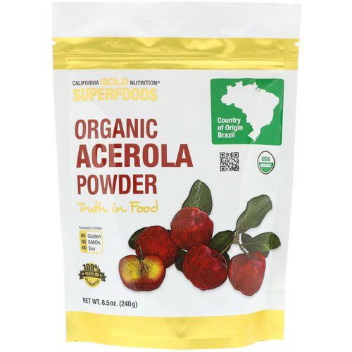 California Gold Nutrition, Superfoods, Organic Acerola Powder, 8.5 oz (240 g) Review