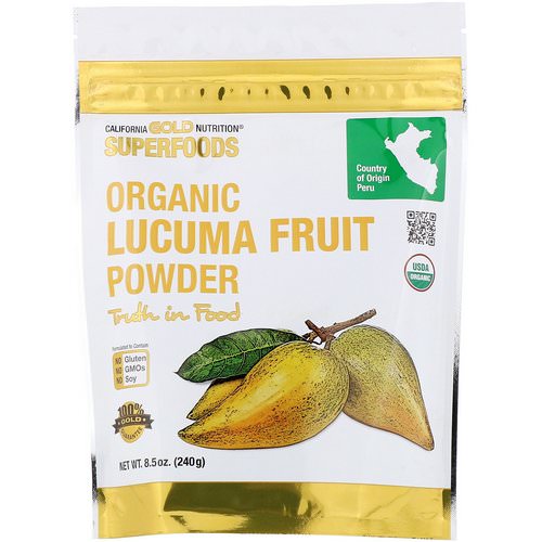 California Gold Nutrition, Superfoods, Organic Lucuma Fruit Powder, 8.5 oz (240 g) Review
