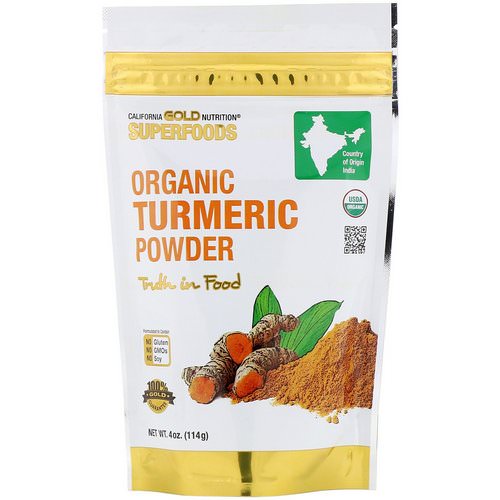 California Gold Nutrition, Superfoods, Organic Turmeric Powder, 4 oz (114 g) Review