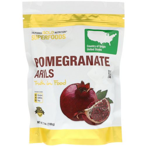 California Gold Nutrition, Superfoods, Pomegranate Arils, 7 oz (199 g) Review