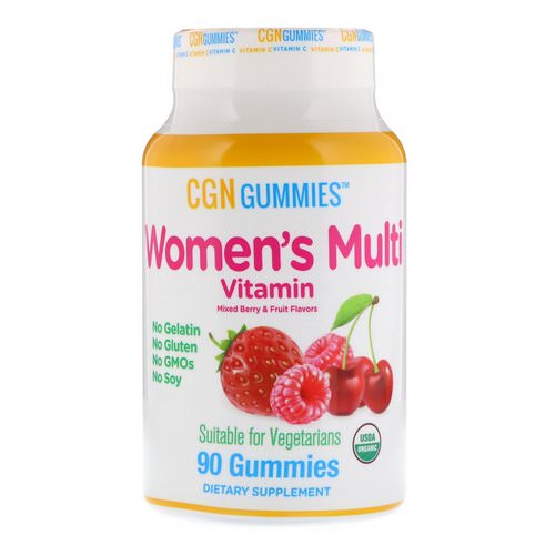 California Gold Nutrition, Women’s Multi Vitamin Gummies, No Gelatin, No Gluten, Organic Mixed Berry and Fruit Flavor, 90 Gummies Review