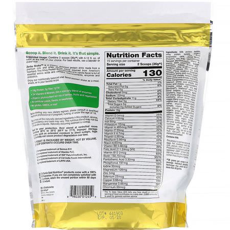 Vassleprotein, Idrottsnäring, Måltidsersättningar, Vikt: California Gold Nutrition, Zenbu Shake, Whey Protein Superfood Blend, Vanilla Flavor, 19 oz (540 g)