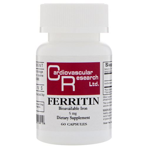 Cardiovascular Research, Ferritin, 5 mg, 60 Capsules Review