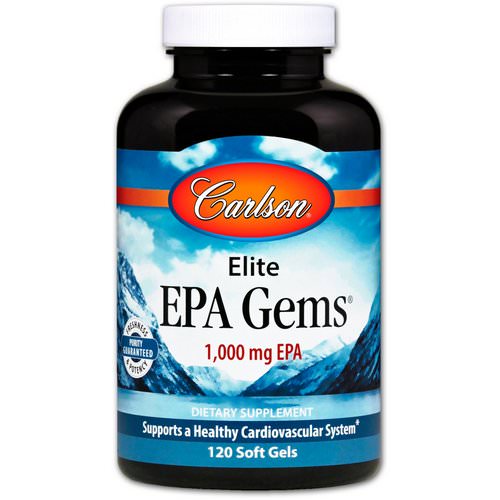 Carlson Labs, Elite EPA Gems, 1000 mg, 120 Soft Gels Review