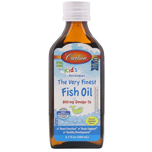Carlson Labs, Kid's, Norwegian, The Very Finest Fish Oil, Natural Lemon Flavor, 6.7 fl oz (200 ml) Review
