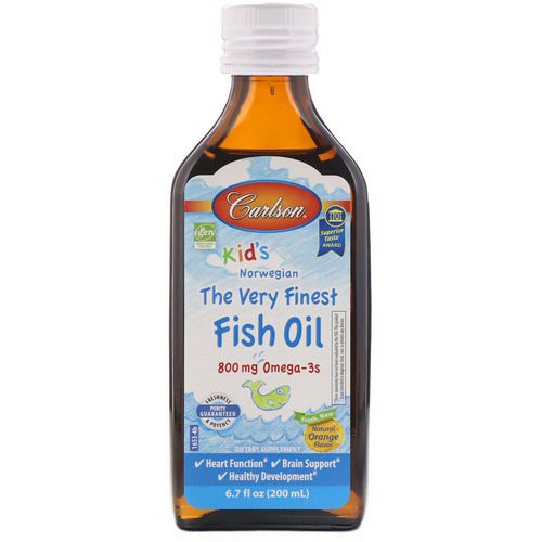 Carlson Labs, Kid's,Norwegian, The Very Finest Fish Oil, Natural Orange Flavor, 6.7 fl oz (200 ml) Review