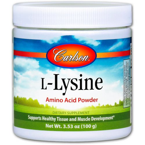 Carlson Labs, L-Lysine, Amino Acid Powder, 3.53 oz (100 g) Review