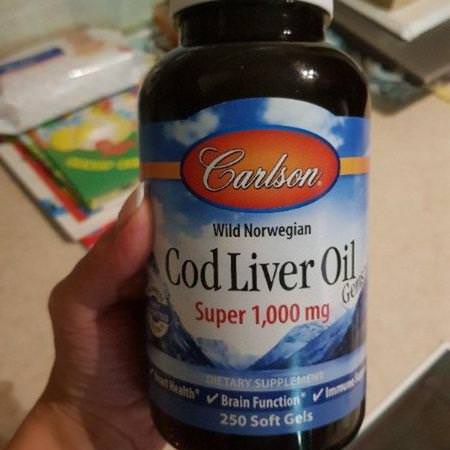 Carlson Labs Cod Liver Oil - Tran, Omegas Epa Dha, Fiskolja, Kosttillskott