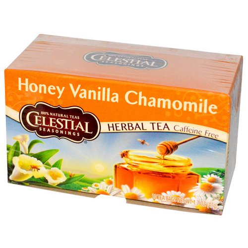 Celestial Seasonings, Herbal Tea, Caffeine Free, Honey Vanilla Chamomile, 20 Tea Bags, 1.7 oz (47 g) Review