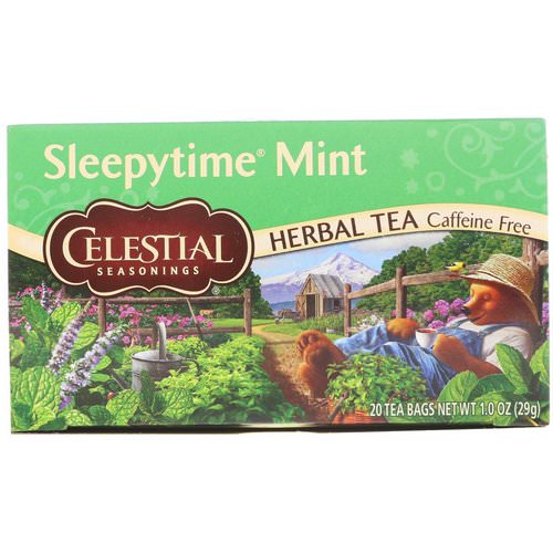 Celestial Seasonings, Herbal Tea, Sleepytime Mint, Caffeine Free, 20 Tea Bags, 1.0 oz (29 g) Review