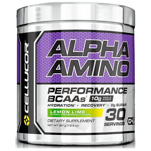 Cellucor, Alpha Amino. Performance BCAAs, Lemon Lime, 13.4 oz (381 g) Review