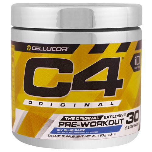 Cellucor, C4 Original Explosive, Pre-Workout, Icy Blue Razz, 6.3 oz (180 g) Review