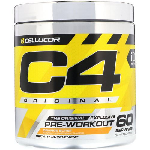 Cellucor, C4 Original Explosive, Pre-Workout, Orange Burst, 13.8 oz (390 g) Review