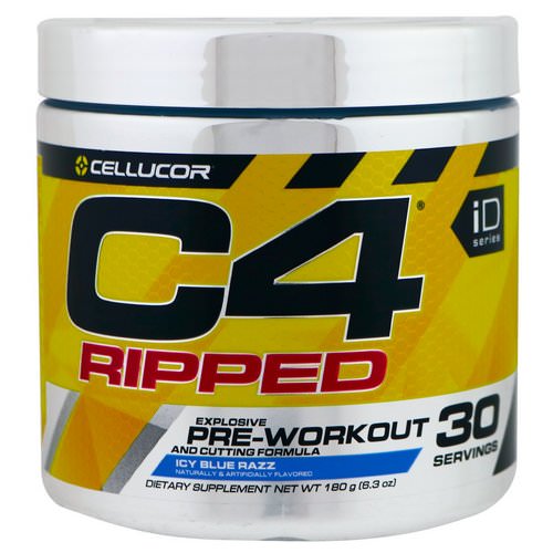 Cellucor, C4 Ripped, Pre-Workout, Icy Blue Razz, 6.3 oz (180 g) Review