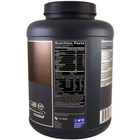 Vassleprotein, Idrottsnäring: Cellucor, Cor-Performance Whey, Molten Chocolate, 5.19 lb (2352 g)