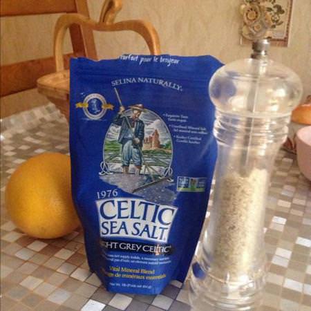 Havssalt, Kryddor, Örter: Celtic Sea Salt, Light Grey Celtic, Vital Mineral Blend, Mini Salt Grinder, 1.8 oz (51 g)