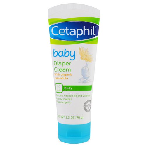 Cetaphil, Baby Diaper Cream With Organic Calendula, 2.5 oz (70 g) Review