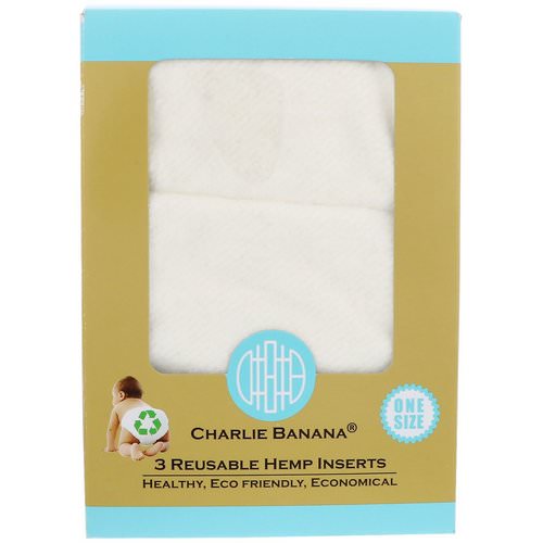 Charlie Banana, Reusable Hemp Inserts, One Size, 3 Inserts Review
