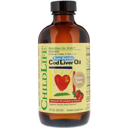 ChildLife, Cod Liver Oil, Natural Strawberry Flavor, 8 fl oz (237 ml) Review
