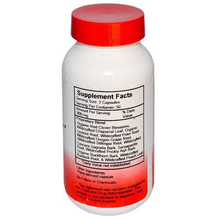 Örter, Homeopati, Örter: Christopher's Original Formulas, Blood Stream Formula, 450 mg, 100 Veggie Caps