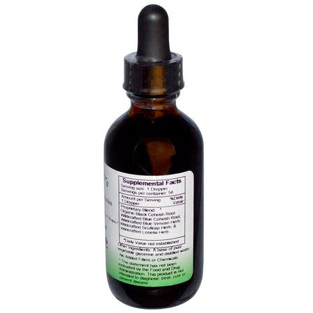 Örter, Homeopati, Örter: Christopher's Original Formulas, Nerve Formula, 2 fl oz (59 ml)