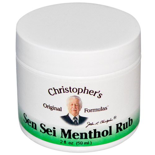Christopher's Original Formulas, Sen Sei Menthol Rub, 2 fl oz (59 ml) Review