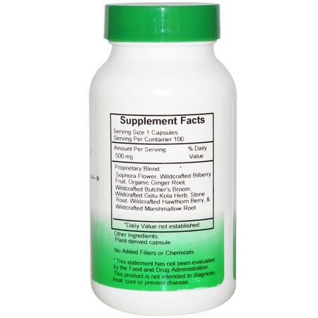 Örter, Homeopati, Örter: Christopher's Original Formulas, V-Vein Formula, 500 mg, 100 Veggie Caps
