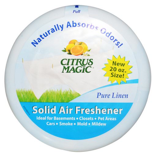 Citrus Magic, Solid Air Freshener, Pure Linen, 20 oz (566 g) Review