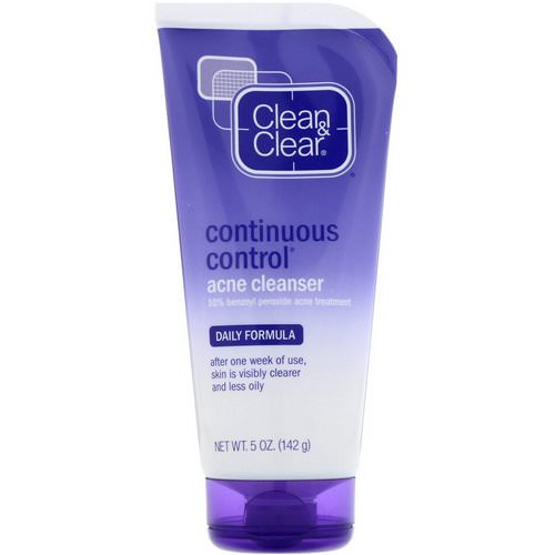 Clean & Clear, Continuous Control Acne Cleanser, Daily Formula, 5 oz (142 g) Review
