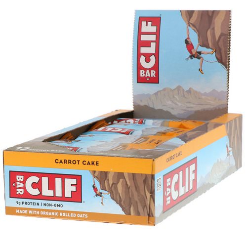 Clif Bar, Energy Bar, Carrot Cake, 12 Bars, 2.40 oz (68 g) Each Review