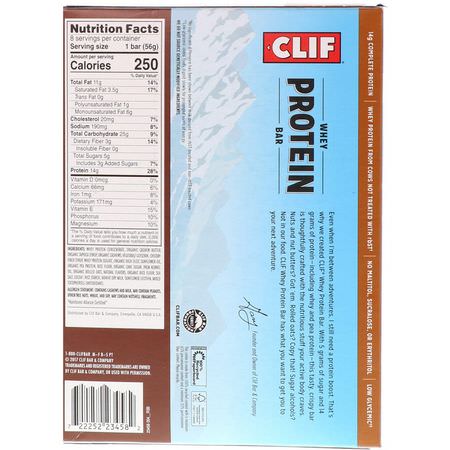 Clif Bar Whey Protein Bars - Vassleproteinstänger, Proteinstänger, Brownies, Kakor