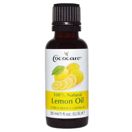 Cococare, 100% Natural Lemon Oil, Citrus Medica Limonum, 1 fl oz (30 ml) Review