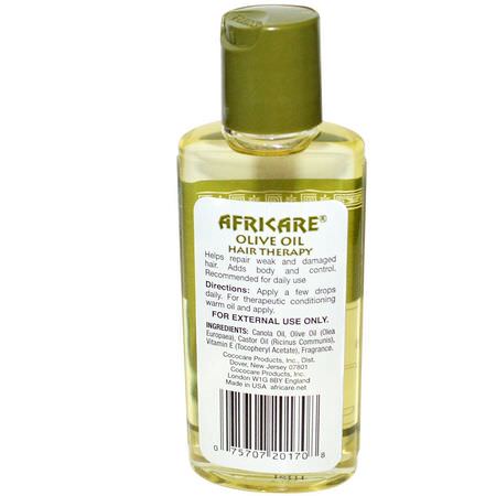 Serum, Hårolja, Hårstyling, Hårvård: Cococare, Africare, Olive Oil Hair Therapy, 2 fl oz (60 ml)