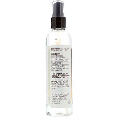 Coconut Skin Care, Beauty, Massage Oil, Massage Olies: Cococare, Coconut Dry Oil Body Spray, 6 fl oz (180 ml)