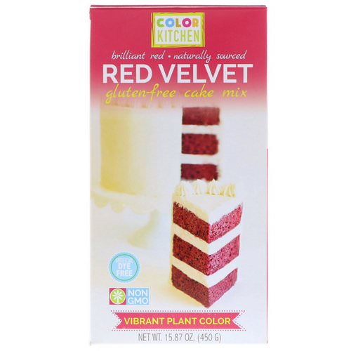 ColorKitchen, Gluten-Free Cake Mix, Red Velvet, 15.87 oz (450 g) Review