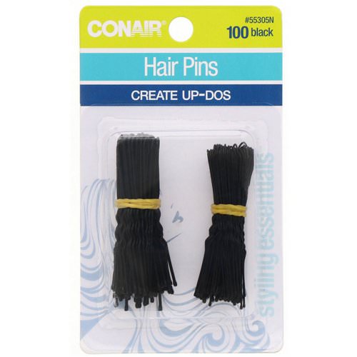 Conair, Hair Pins, Create Up-Dos, Black, 100 Pieces Review