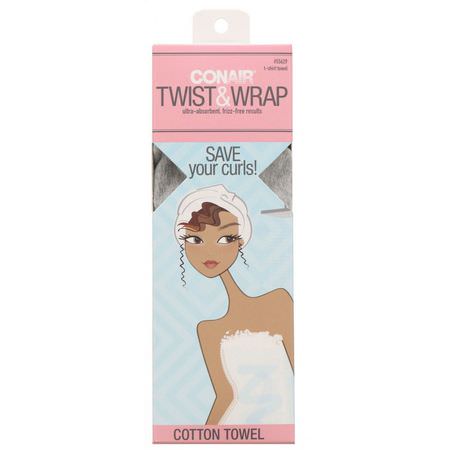 Hair: Conair, Twist & Wrap Cotton Towel, 1 Towel